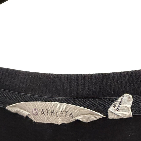 ATHLETA Topanga V-Neck Dress Black Size Small - Picture 7 of 9